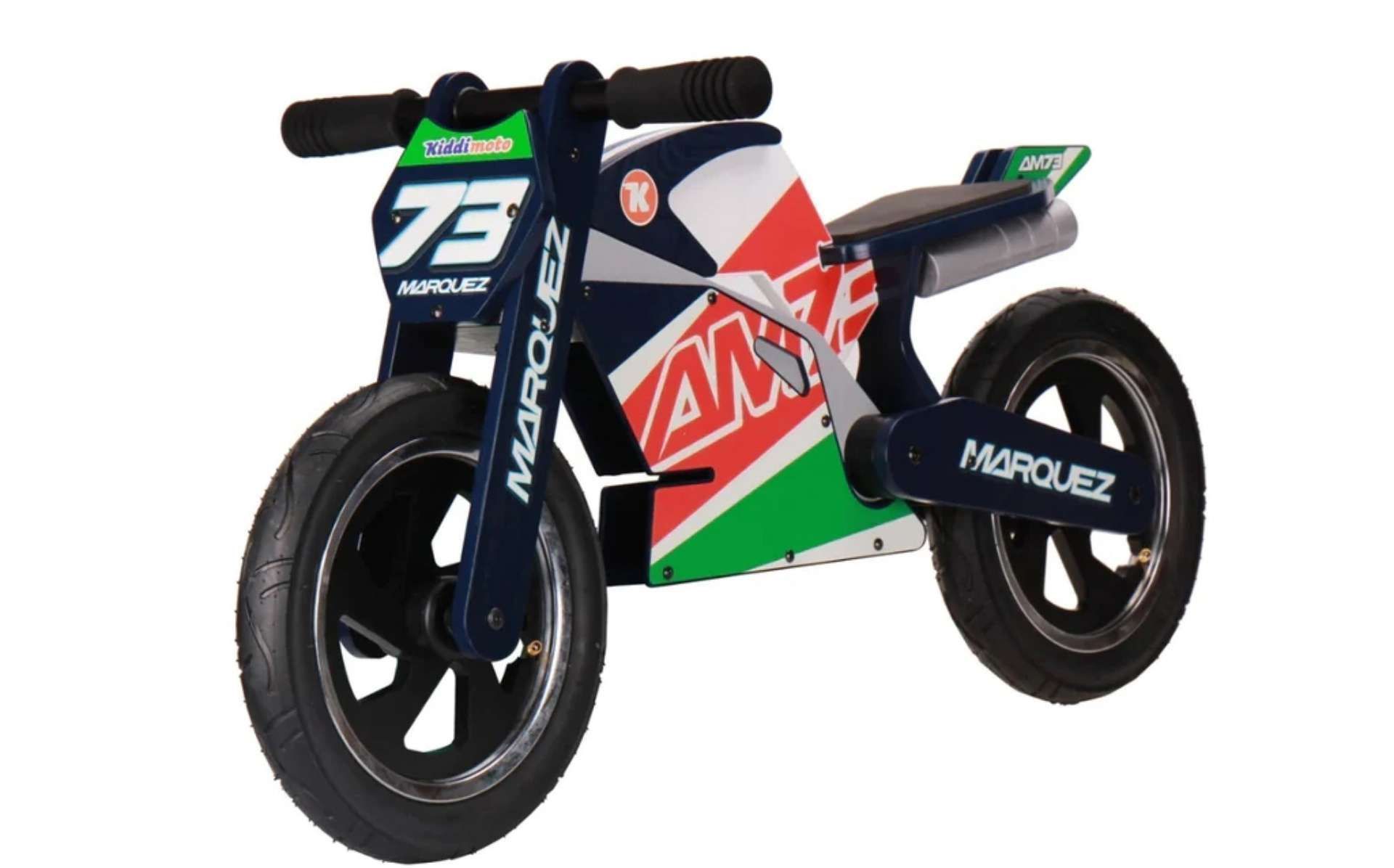 TRADE LOT 5 X BRAND NEW KIDDIMOTO ALEX MARQUEZ WOODEN BALANCE BIKE, HEIGHT 30CM RRP £140 R11