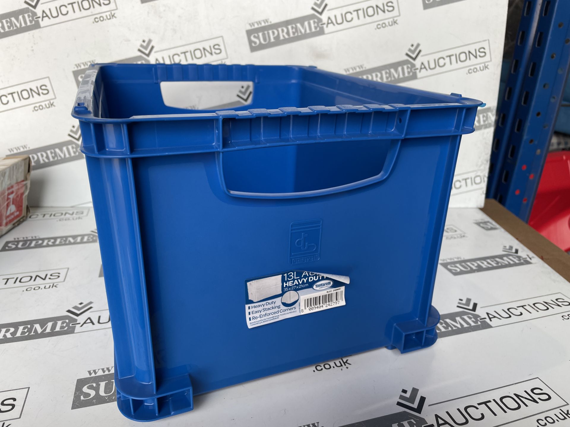 40 X BRAND NEW 13L AURORA HEAVY DUTY STORAGE BOXES 35 X 27 X 21CM R15.6