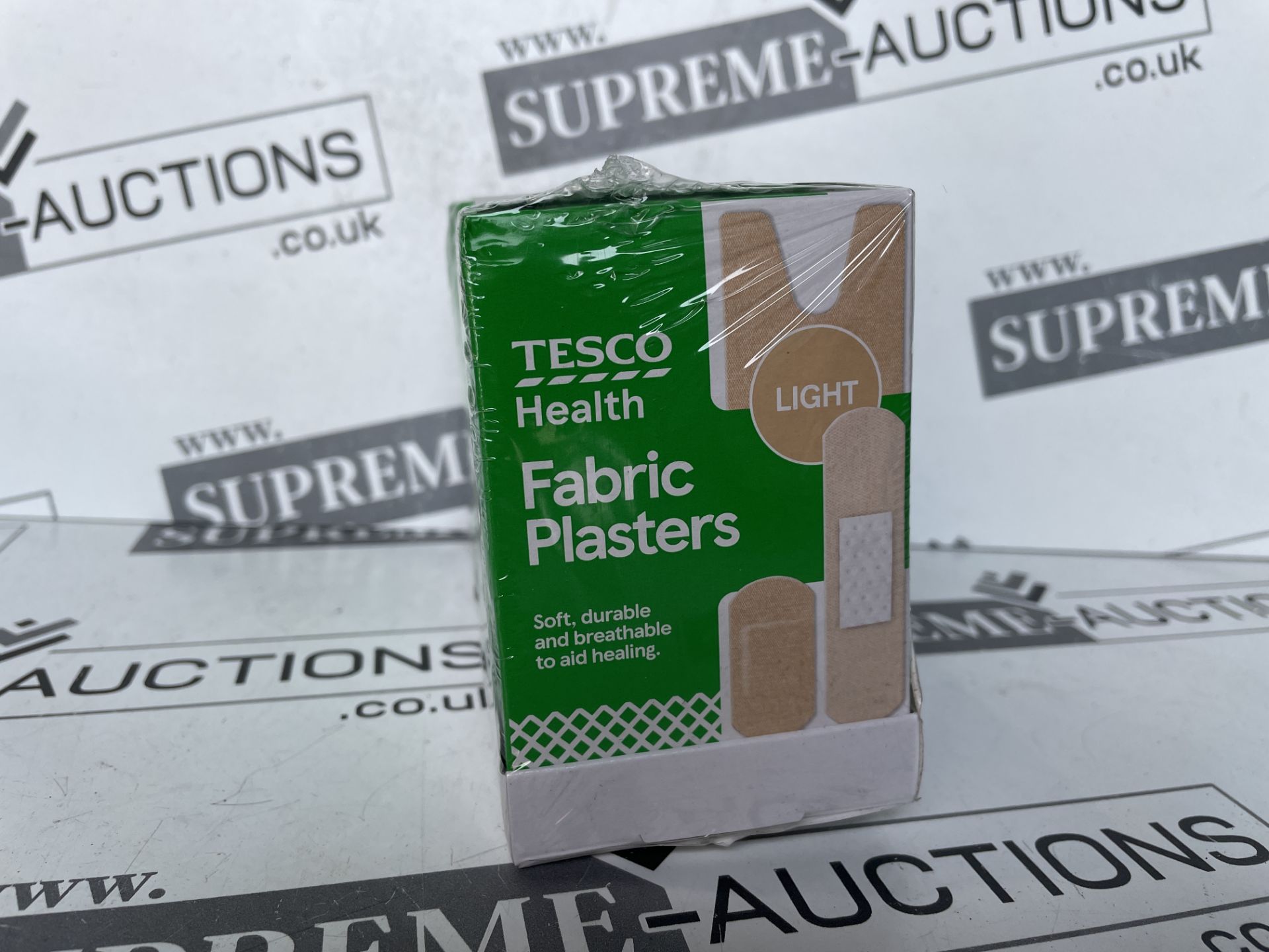 144 X BRAND NEW PACKS OF TESCO FABRIC PLASTER PACKS R5.6
