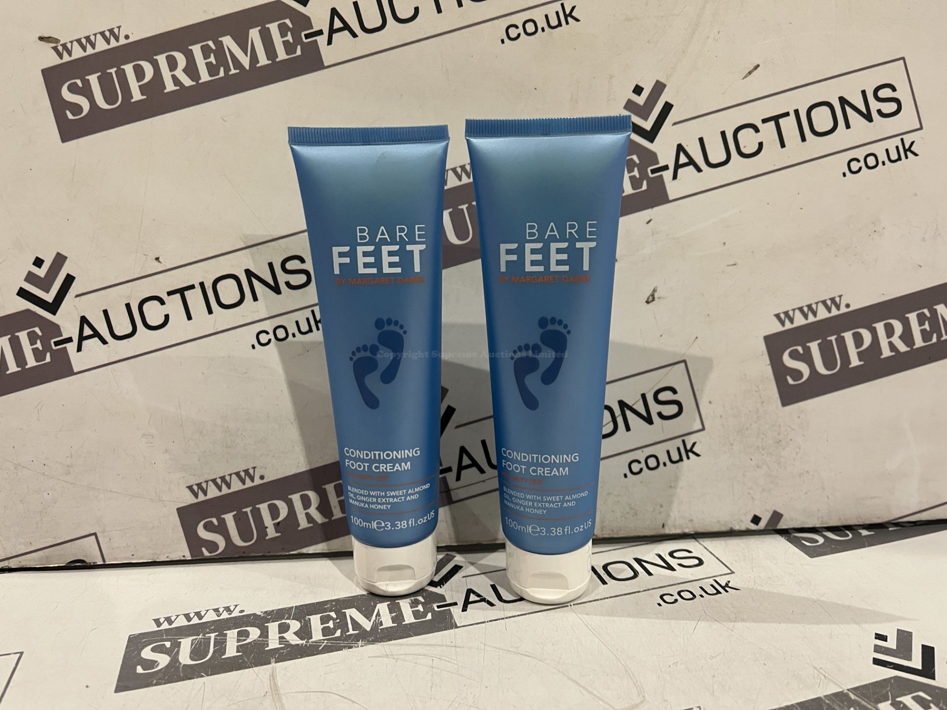 19 X BRAND ENW SETS OF 2 BARE FEET 100ML CONDITIONING FOOT CREAM R16-2