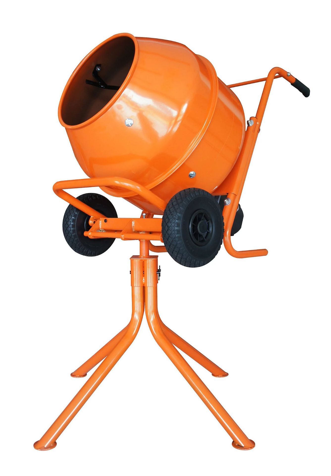 134LTR CONCRETE MIXER 230V. Upright mixer for small to medium building projects. Light and