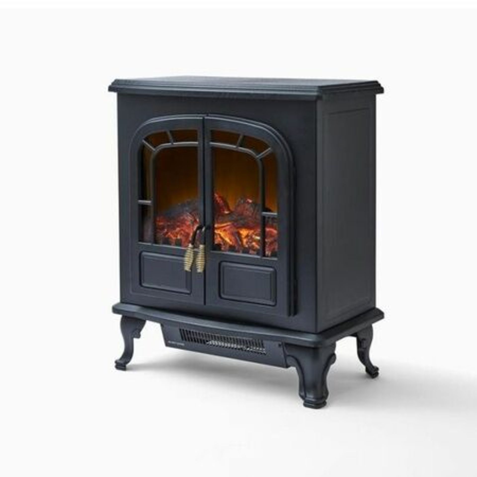 WARMLITE WINGHAM 2KW DOUBLE DOOR LOG EFFECT STOVE FIRE R10-8