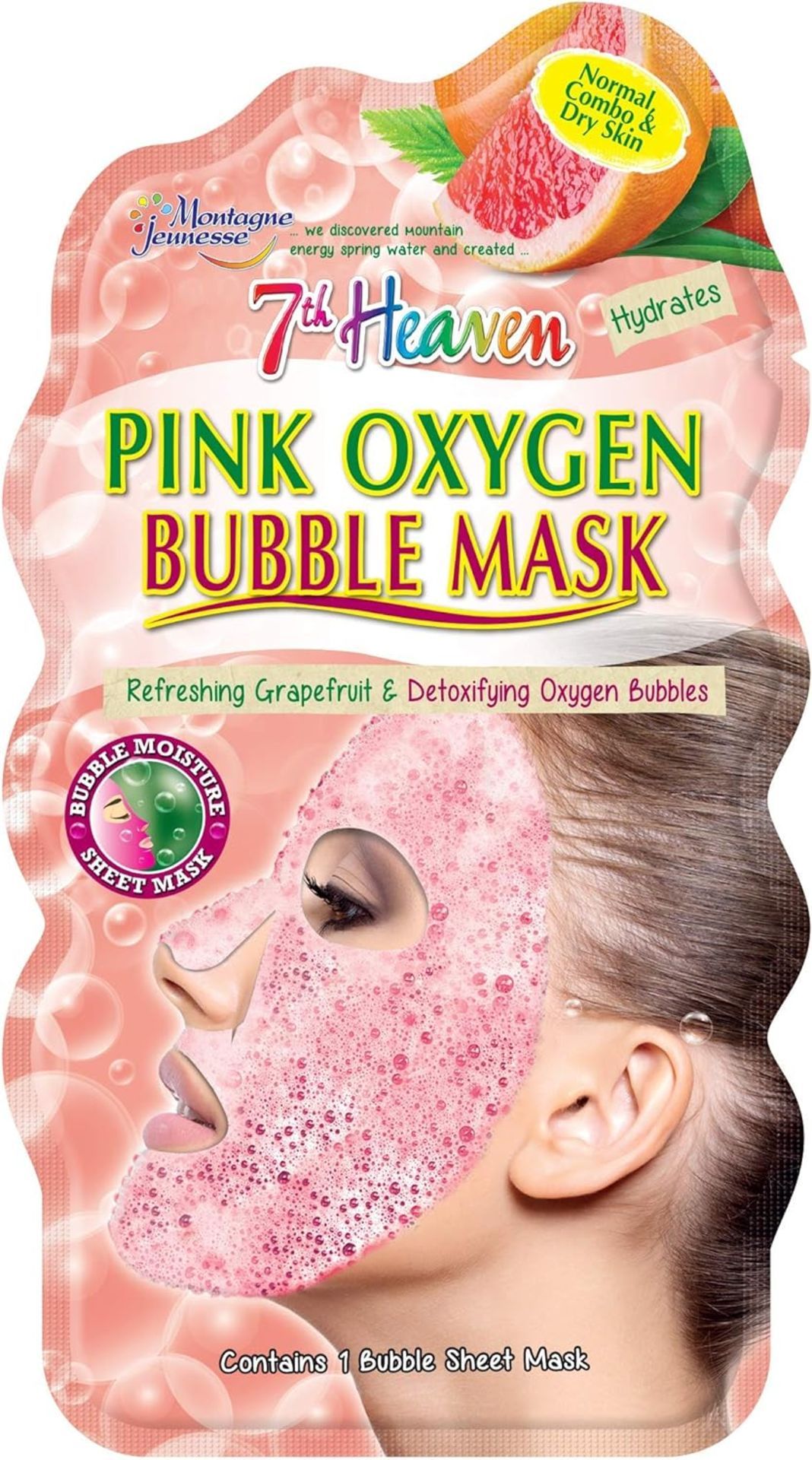 150 X BRAND NEW 7TH HEAVEN PINK OXYGEN BUBBLE MASKS EBR7