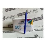 TRADE LOT 50 X BRAND NEW PACKS OF 50 BLUE HANDRITING PENS R19.5