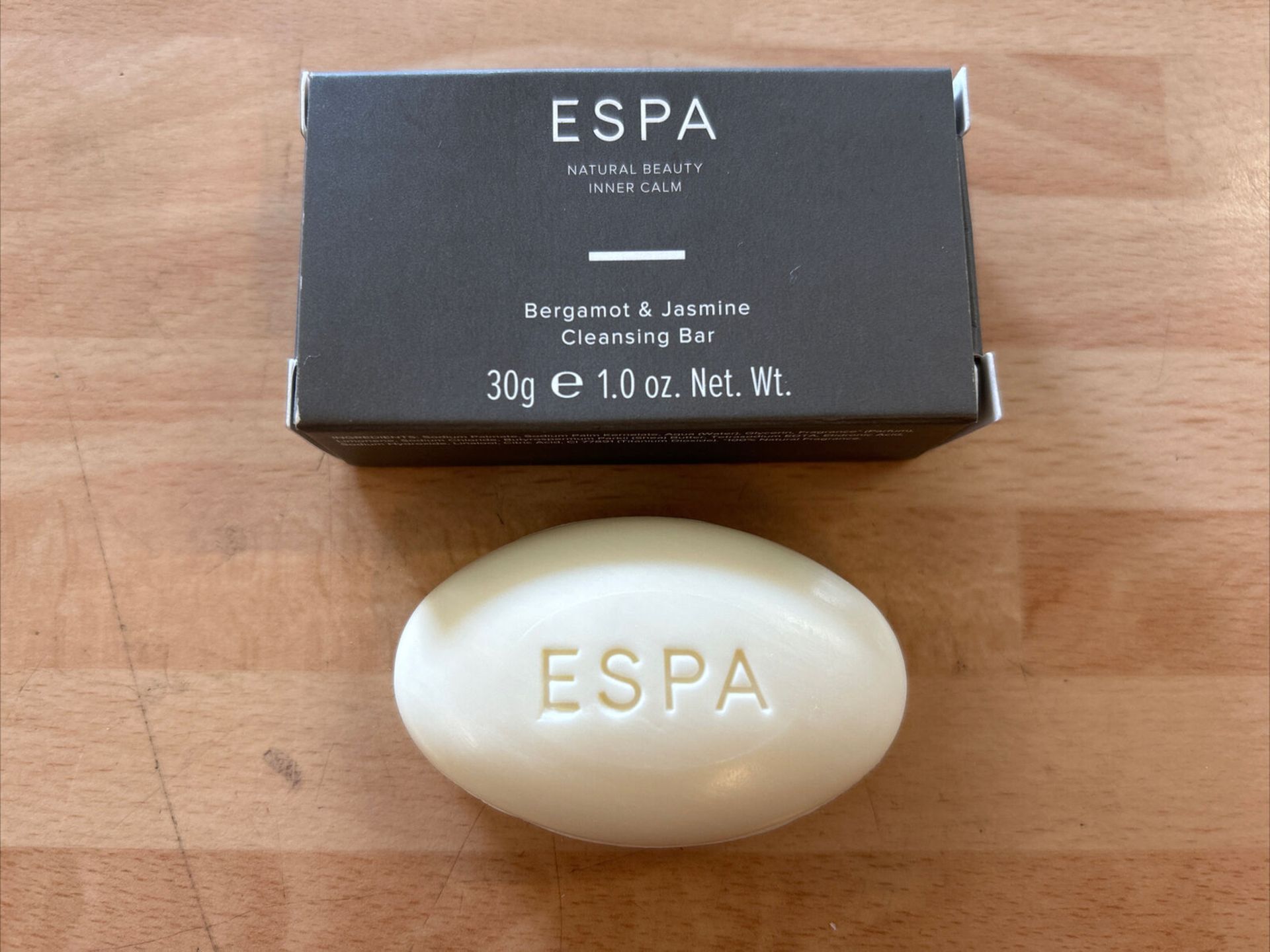 1444 X NEW 30G BARS OF ESPA CLEANSING SOAP BAR BERGAMOT & JASMINE SPA (ROW19)