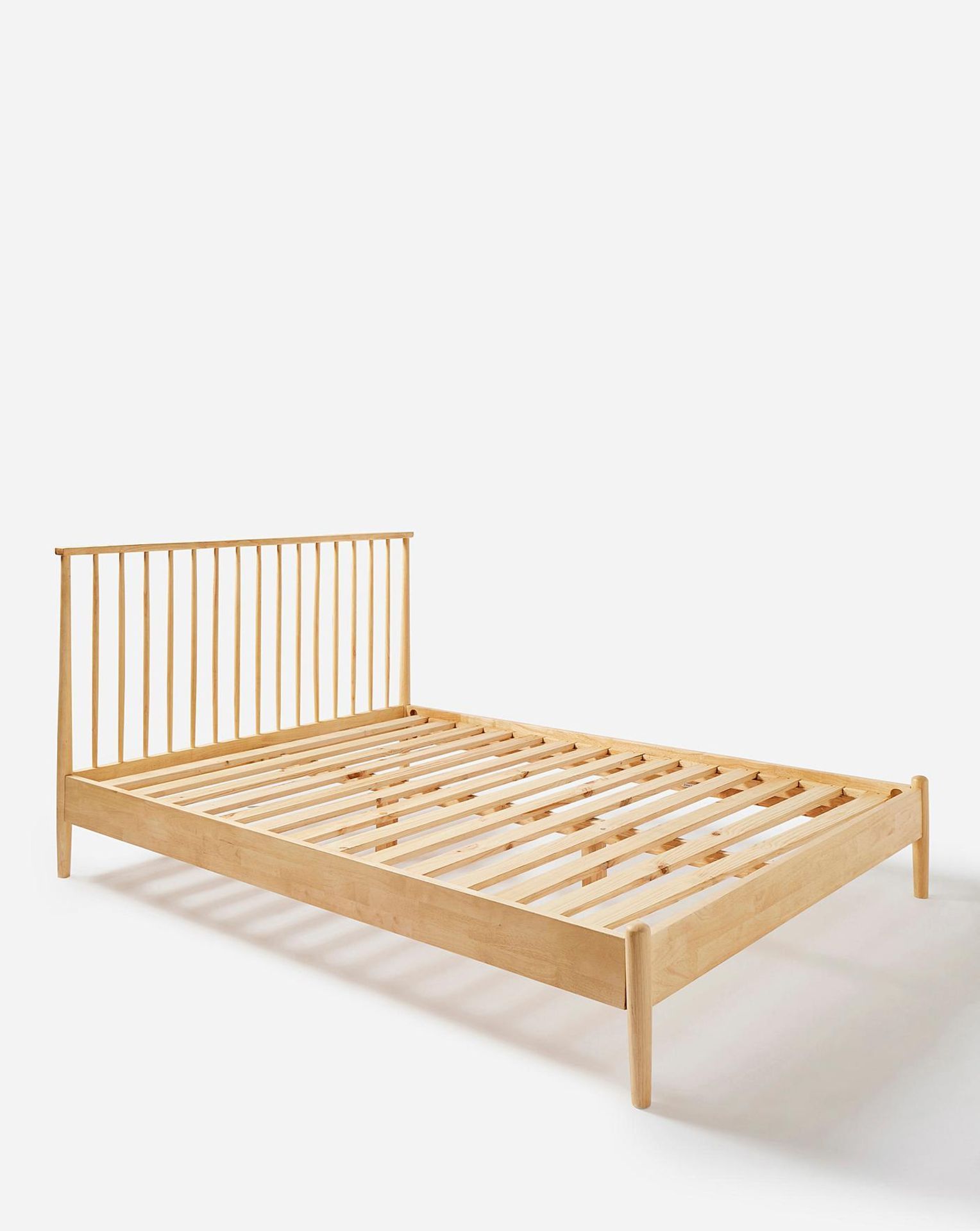 NEW & BOXED JULIPA Erika Wooden Spindle KINGSIZE Bed Frame. LIGHT WOOD. RRP £749. EACH. Part of - Bild 3 aus 3