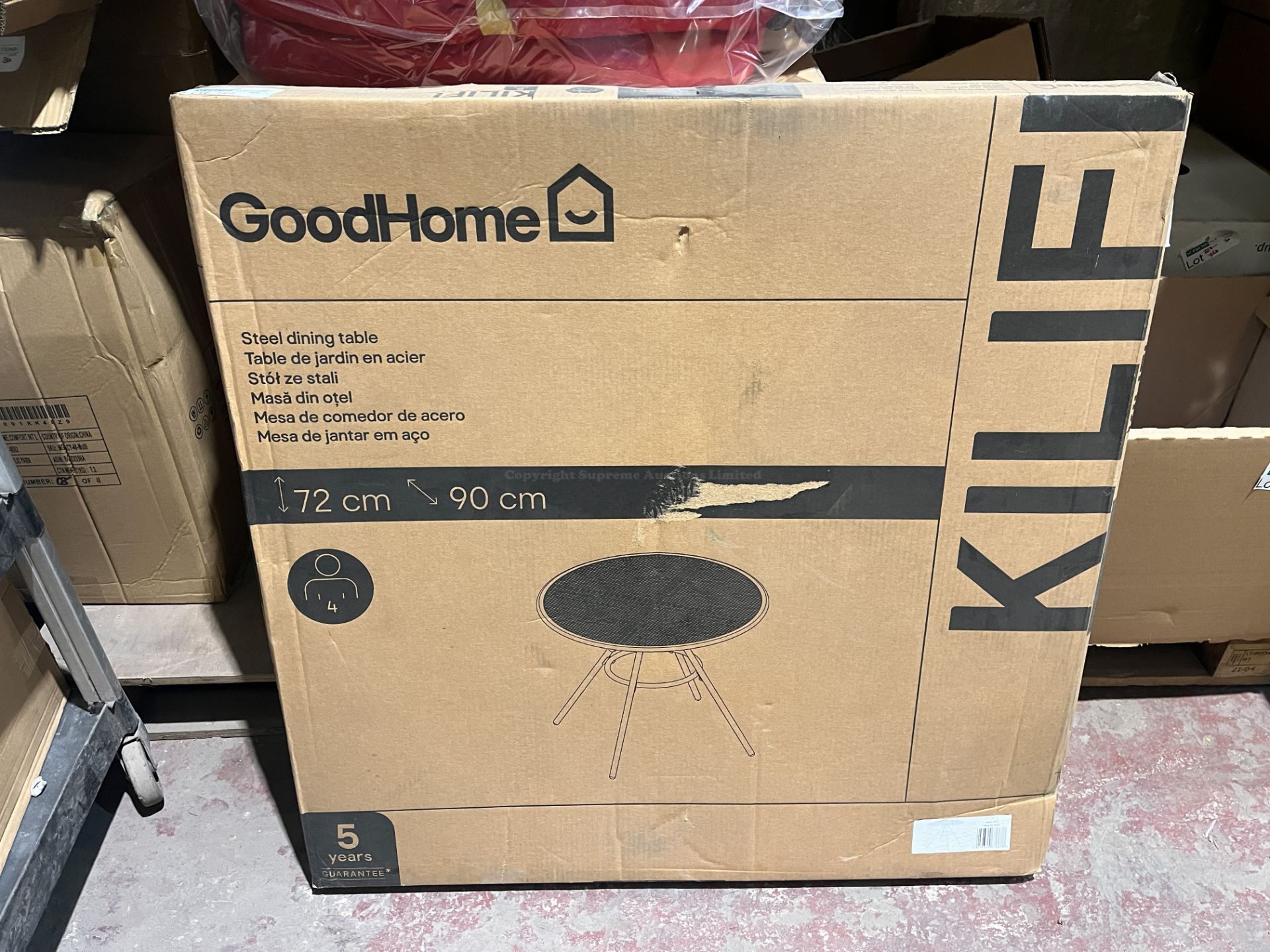 BRAND NEW GOODHOME STEEL DINING TABLE R3-7