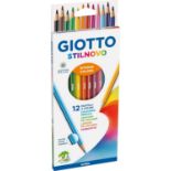 20 X BRAND NEW PACKS OF 12 GIOTTO STILNOVO INTENSE COLOUR PASTEL PENCILS R4-8