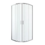 BRAND NEW GOODHOME BELOYA FRAMED CLEAR SILVER EFFECT SQUARE SHOWER ENCLOSURE R18-8