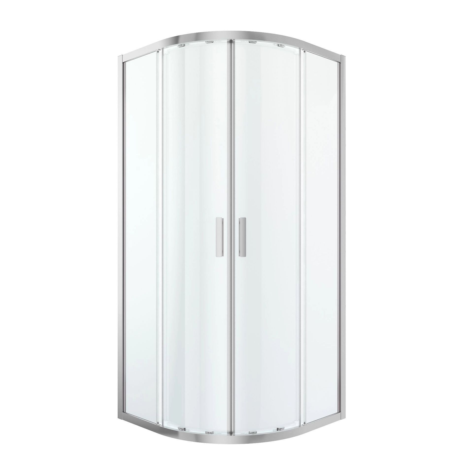 BRAND NEW GOODHOME BELOYA FRAMED CLEAR SILVER EFFECT SQUARE SHOWER ENCLOSURE R18-8
