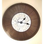 2 X BRAND NEW WIDDOP AND CO 92CM SKELETAL DES ROMAN WALL CLOCK RRP £199 R15-8