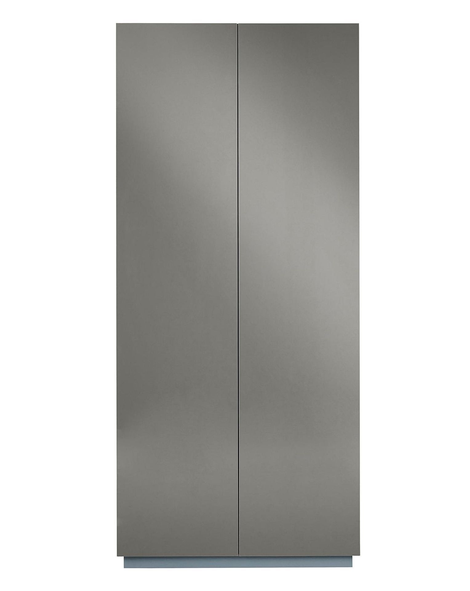 NEW & BOXED ALLURE High Gloss 2 Door Wardrobe - GREY. RRP £249. Part of At Home Collection, the