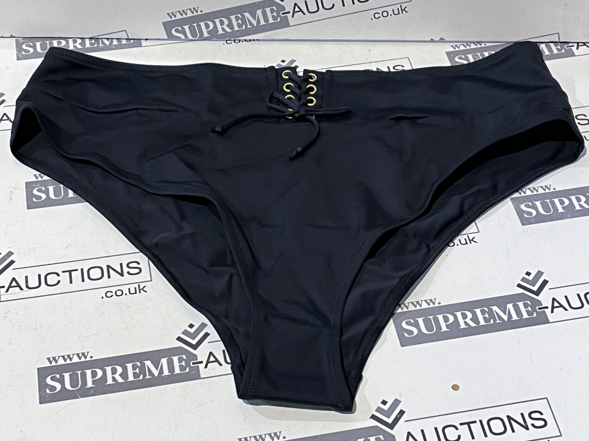 14 X BRAND NEW ANN SUMMERS BLACK BIKINI BOTTOMS SIZE 20 LPT