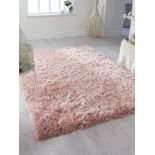 4 X BRAND NEW GLAMOUR SHIMMER 80 X 150 LUXURY RUGS BLUSH R12-2