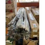 37 X BRAND NEW ASSORTED CURTAIN POLES IN VARIOUS SIZES AND DESIGNS R16-8