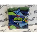 TRADE LOT 100 X BRAND NEW RISE OF THE TEENAGE MUTANT NINJA TURTLES COSY AND SNUG FLEECE BLANKETS