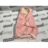 16 X BRAND NEW FRENCHIE BULLDOG PREMIUM PINK BEAR HOODIES SIZE LARGE RRP £42 EACH R6-6