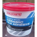 30 X BRAND NEW TUBS OF SEALOCRETE CERAMIC TILE ADHESIVE R1