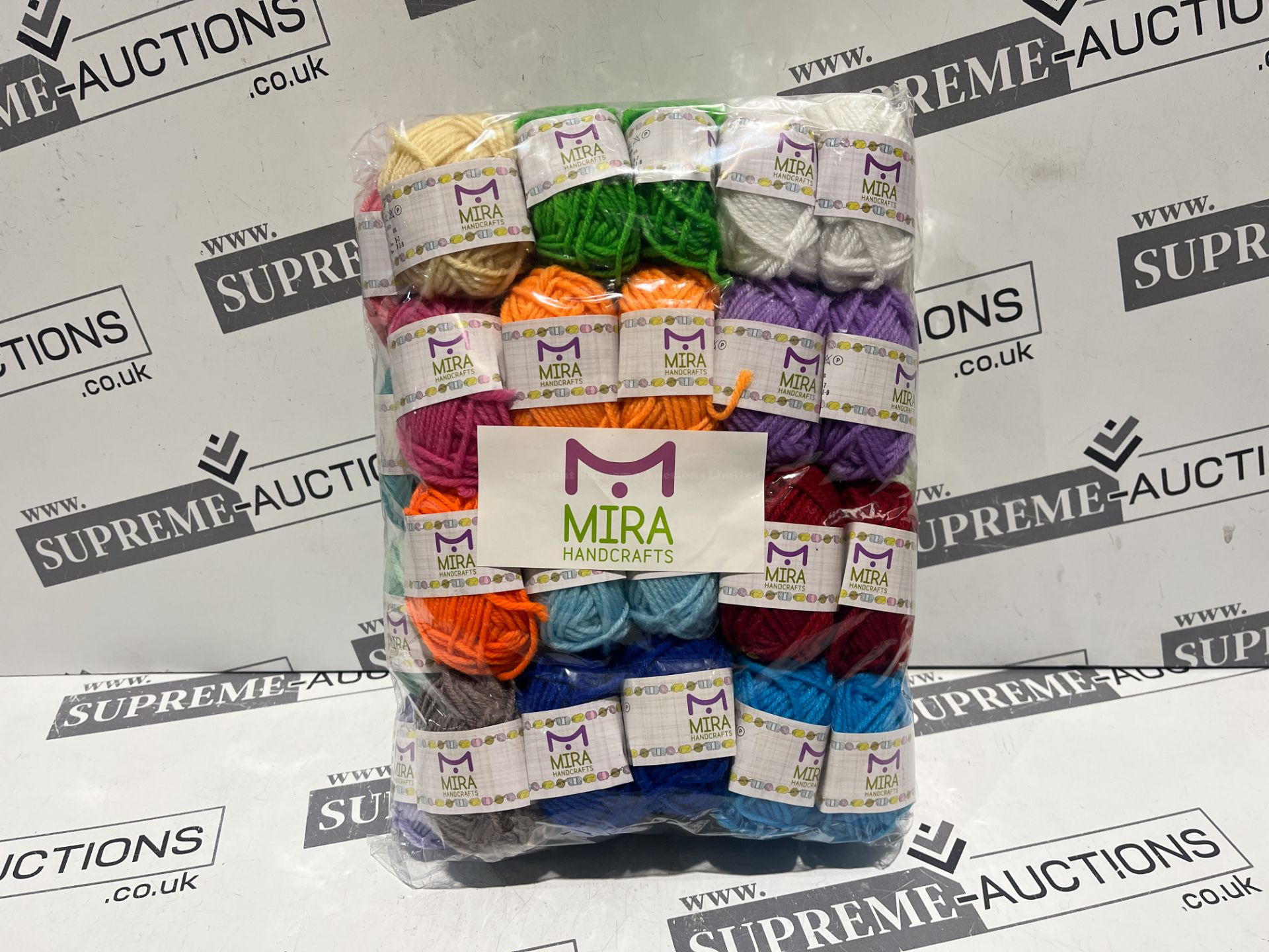 10 X BRAND NEW PACKS OF 48 ASSORTED MIRA YARN ROLLS R3-7