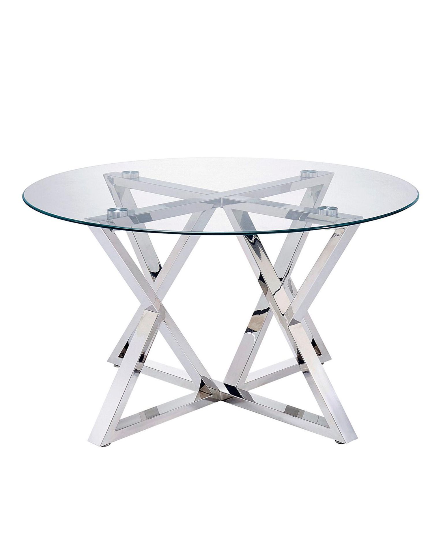 Brand New Estelle Coffee Table Chrome/Glass, Luxury Modern Look Coffee Table for that Centre piece - Bild 2 aus 2