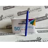 10 X BRAND NEW PACKS OF 50 BLUE HANDRITING PENS R19.5