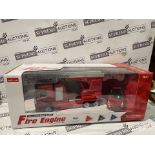 BRAND NEW MERCEDES BENZ FIRE ENGINE REMOTE CONTROL INTERACTIVE SET R1-6