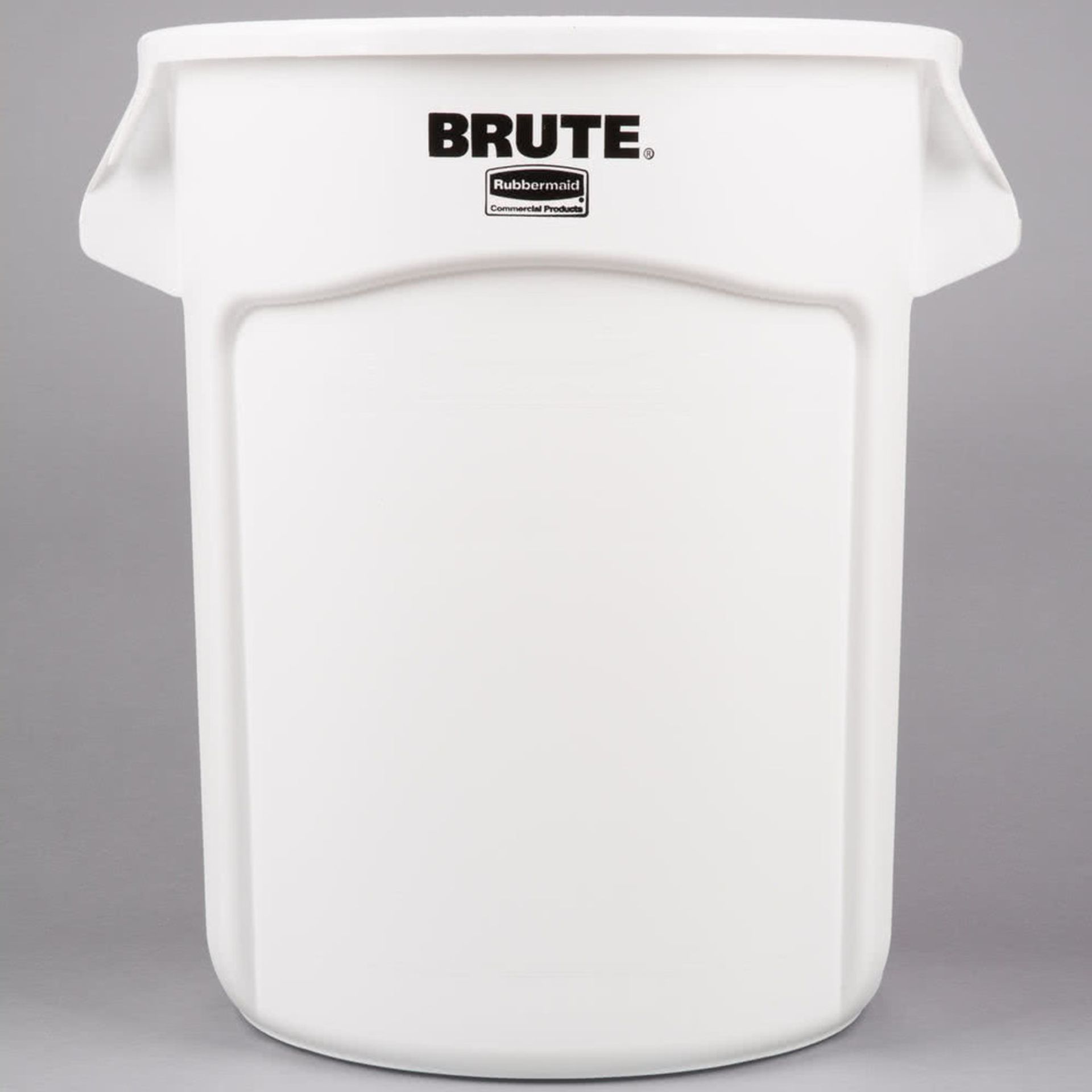 6 X BRAND NEW RUBBERMAID BRUTE 75.7L HEAVU DUTY ROUND WASTE AND UTILITY CONTAINERS WHITE R19-6