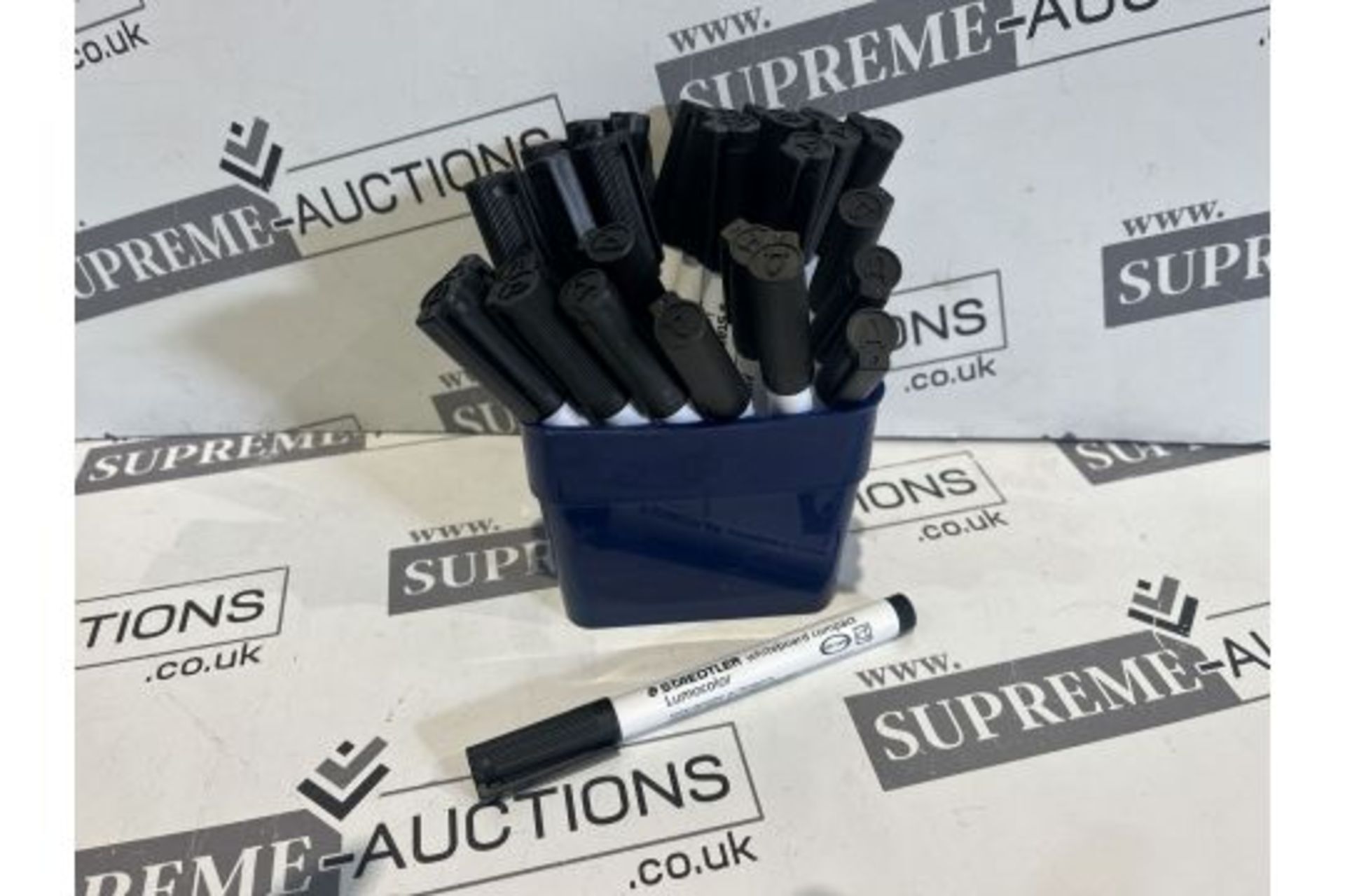 TRADE LOT 35 X BRAND NEW PACKS OF 36 STAEDTLER BLACK WHITEBOARD COMPACT MARKERS R9.9/9.10