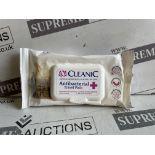 100 X BRAND NEW PACKS OF 40 CLEANIC ANTIBACTERIAL TRAVEL PACKS EXP 2022 R1.8