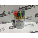 10 X BRAND NEW PACKS OF 36 ASSORTED COLOURS FINE TIP PENS R6-6