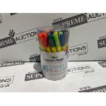 10 X BRAND NEW PACKS OF 36 ASSORTED COLOURS FINE TIP PENS R6-6