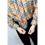 Genuine Burberry x Vivienne Westwood Giant Wide Cut Vintage Check Silk Tie. RRP £220.