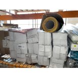 LARGE QUANTITY OF ROLLS OF YELLOW LINED PAPER R16-6