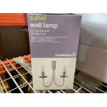 18 X BRAND NEW 2 LIGHT WALL LAMPS R16-14