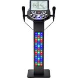 Easy Karaoke EKS828-BT Bluetooth Pedestal Karaoke System with Built-in-speakers, 90W Peak music