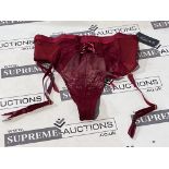 12 X BRAND NEW FIGLEAVES SAVANAH RED BRIEFS SIZE 8 LPT