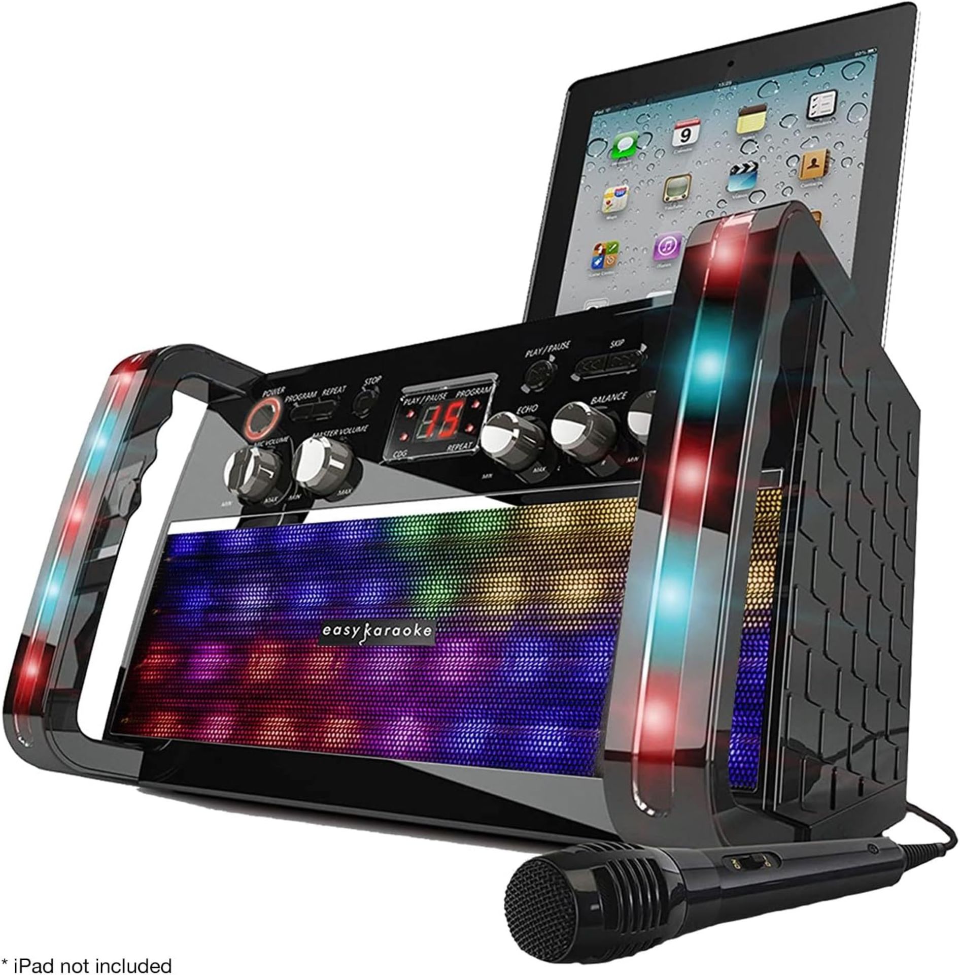 EASY KARAOKE EKS213BT BLUETOOTH KARAOKE MACHINES, All-in-one Karaoke System: Plug and Play karaoke