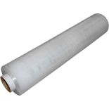 PALLET TO CONTAIN 240 x NEW ROLLS OF 400MM CLEAR WRAP. 20 MICRON. 120M PER ROLL. (ROW17)