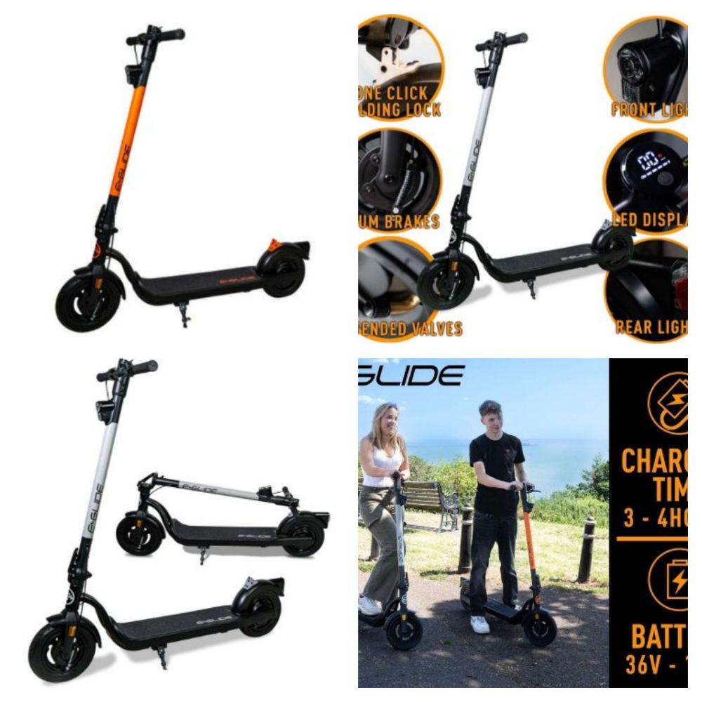 BRAND NEW E-GLIDE V2 ELECTRIC SCOOTERS IN TRADE AND SINGLE LOTS, VARIOUS COLOURS. DELIVERY AVAILABLE