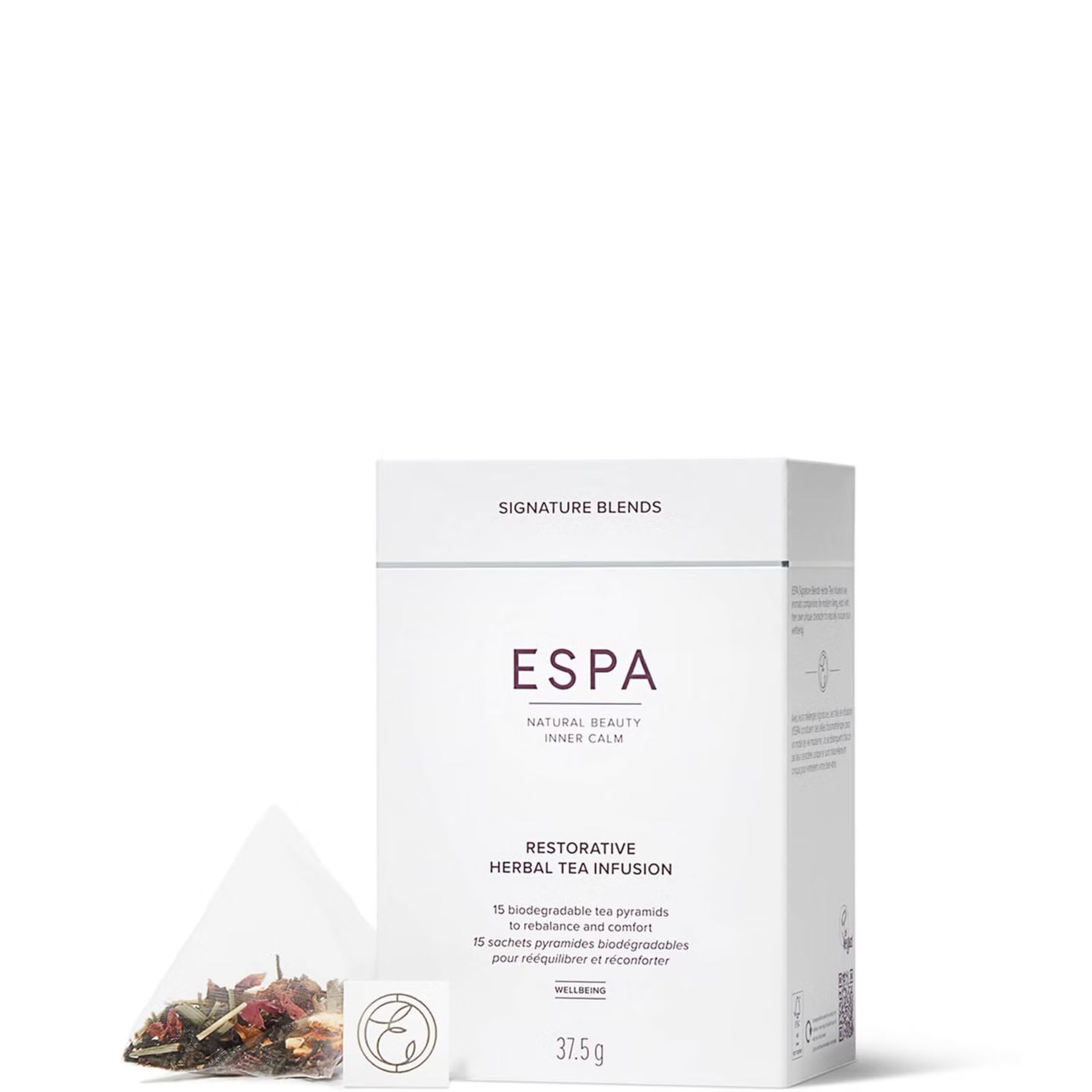 20x NEW & BOXED ESPA Restorative Herbal Tea Infusion 37.5g. RRP £15 EACH. (EBR4). The delicate aroma