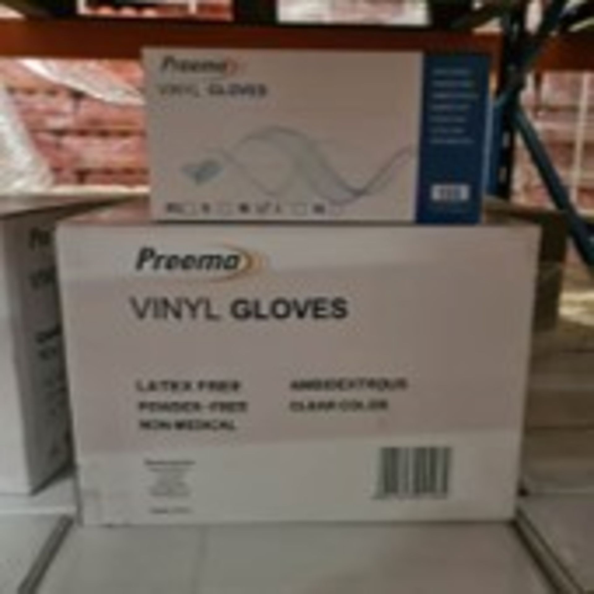 300 X BRAND NEW PACKS OF 100 PREEMA SMALL VINYL CLEAR GLOVES (powder free) EXP JUNE 2025