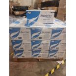 Pallet To Contain 25 x New Boxes of Lucart STRONG240C 2 Ply C-Fold Glue Embossed White each box