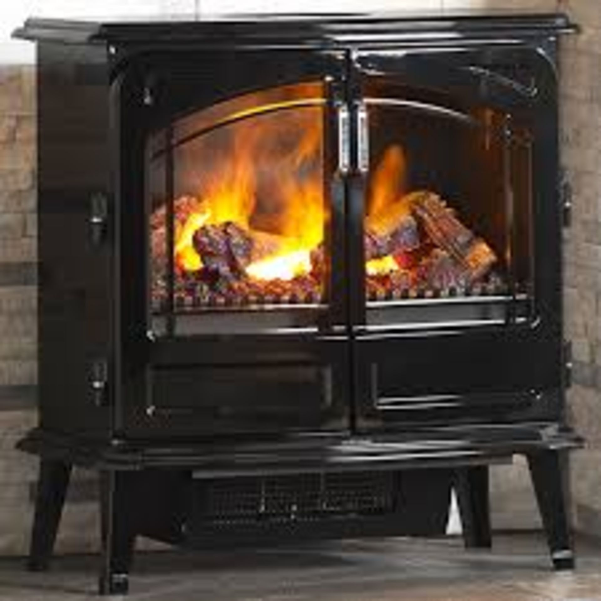 Dimplex Grand Optimyst Electric Stove - Noir. - P3/4