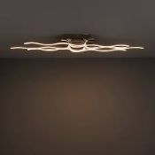 Colours Vaccus Brushed Chrome effect 6 Lamp Ceiling light . - P3.