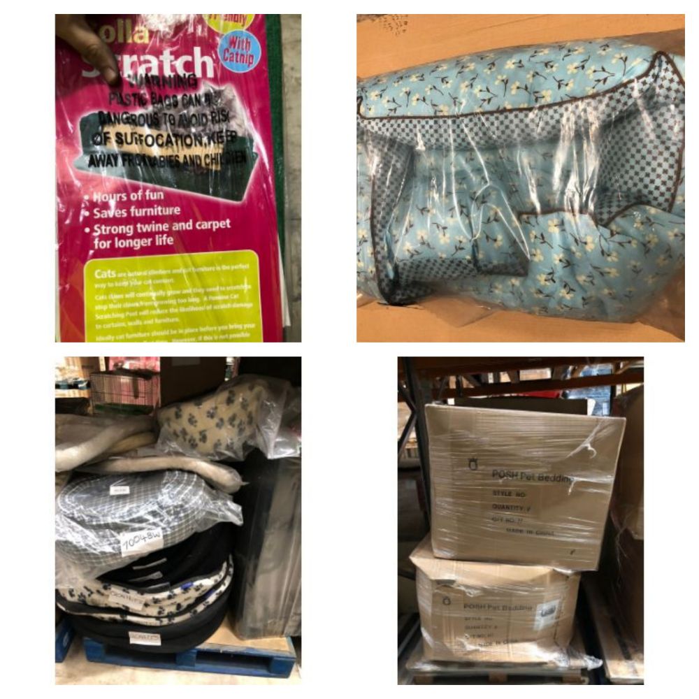 Liquidation of Pet Beds & Pet Products - Sold as Full Loads & Pallet Lots - Delivery Available - Huge Re-Sale Potential!