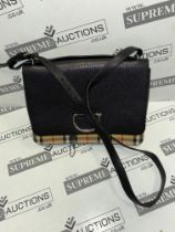 Burberry Envelope Cross Body Check Detail cross body bag. 27x20cm.