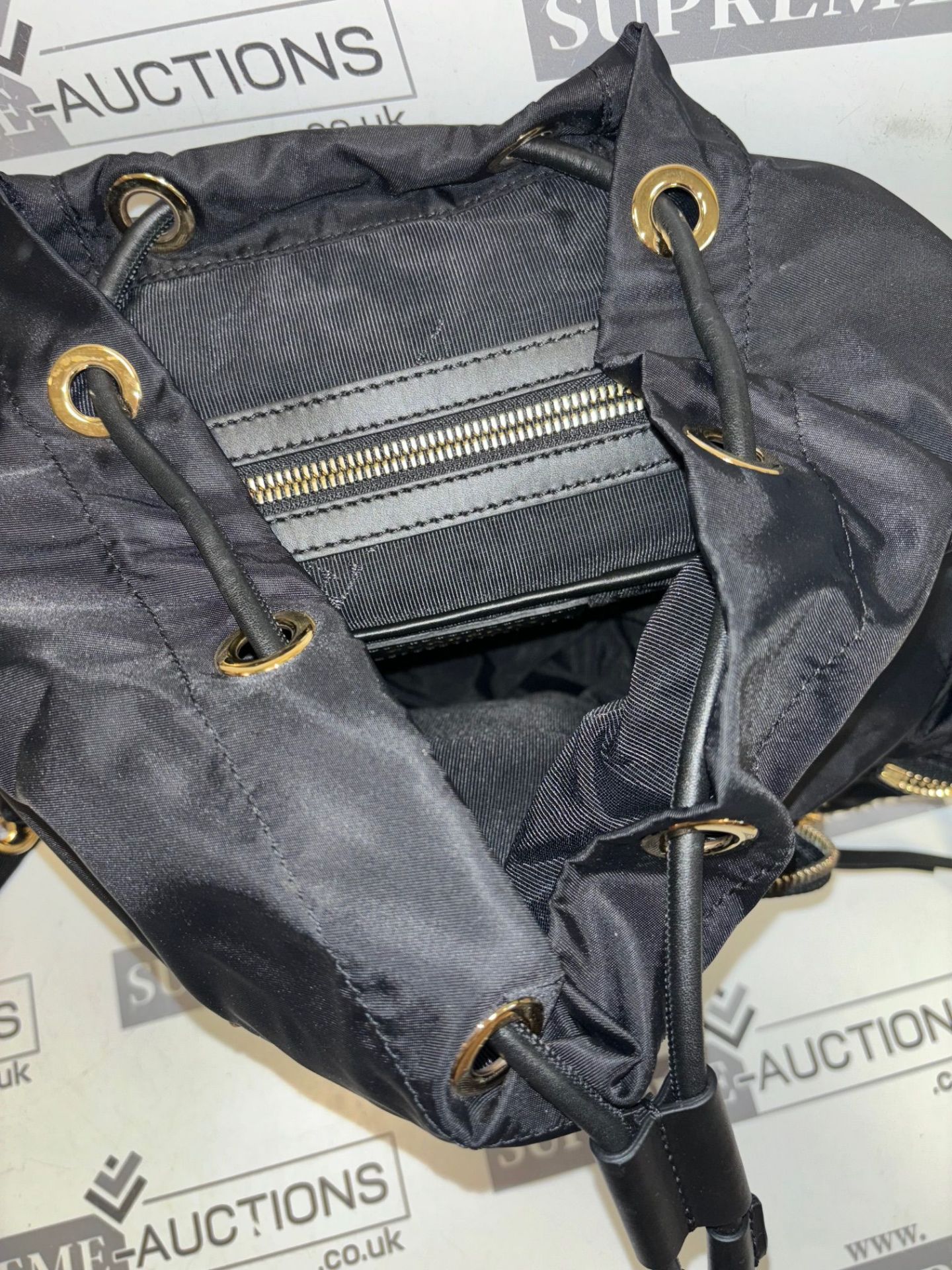 Burberry black nylon backpack. 35x35cm - Image 13 of 13