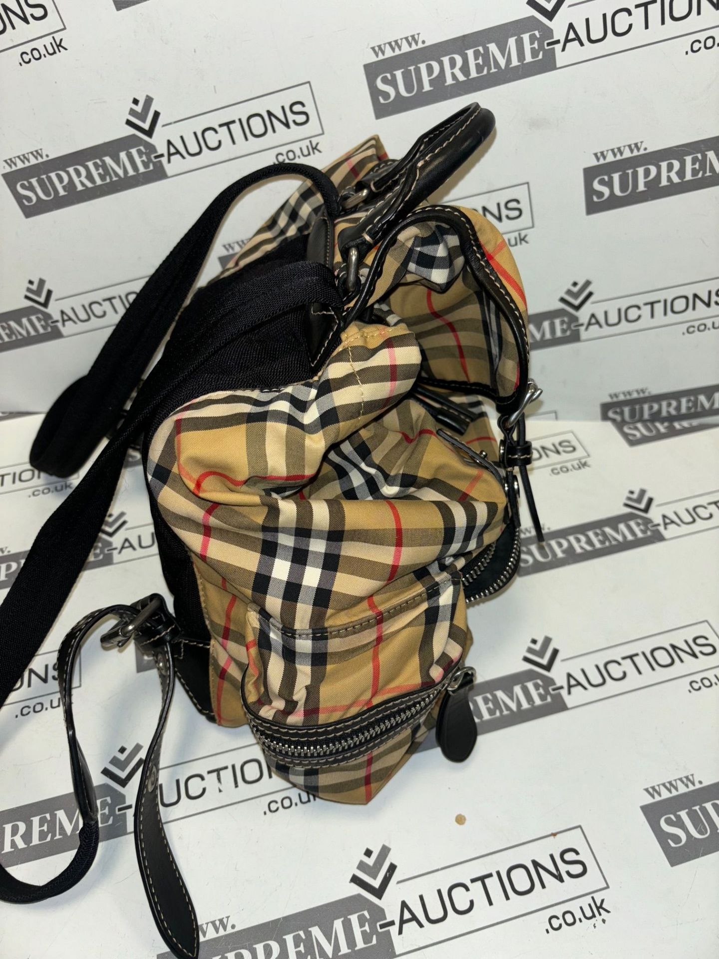 Burberry check backpack. 35x35cm - Image 6 of 9