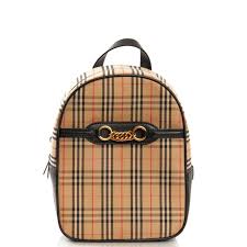 Burberry Link Backpack in Nova Check. 20x25cm.