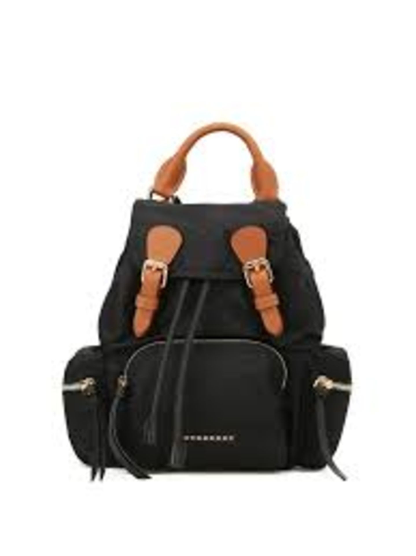 Burberry black nylon backpack. 35x35cm - Image 3 of 13